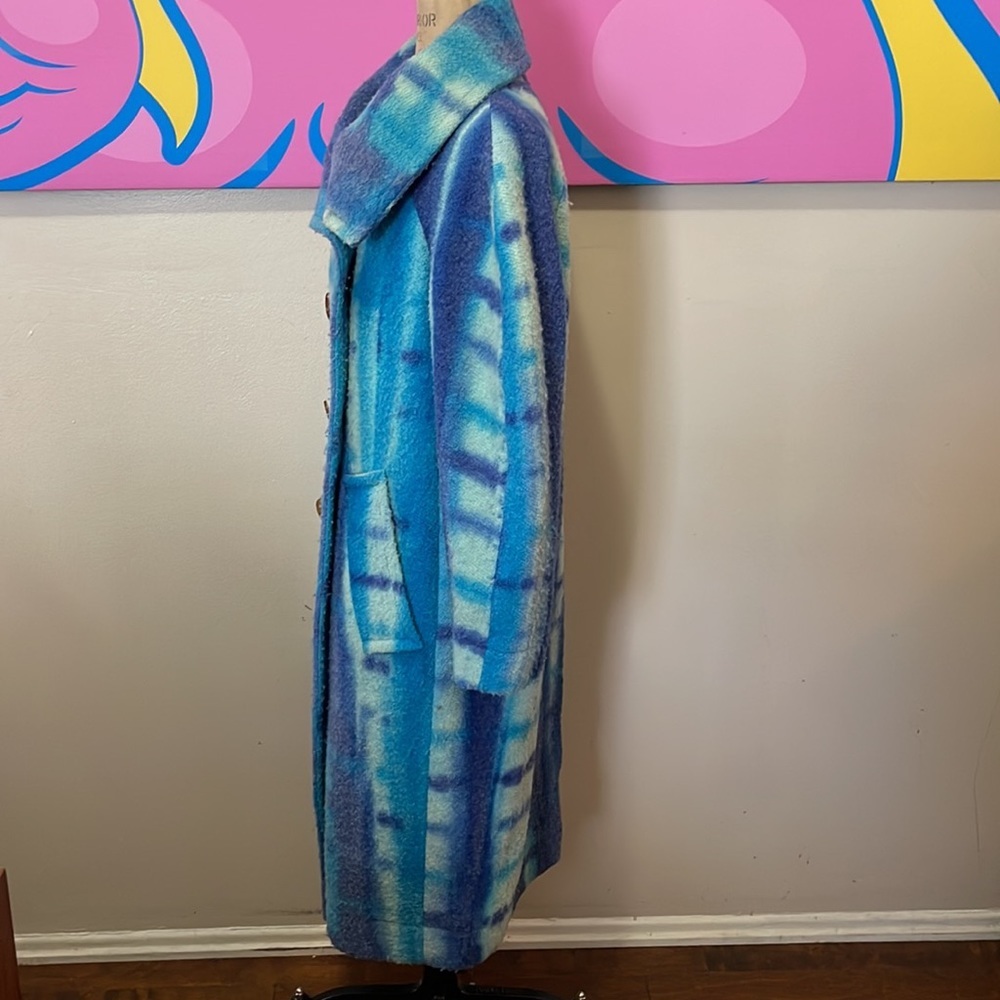 Vivienne Westwood Blue White Green Plaid Wool Coat - Picture 11 of 16